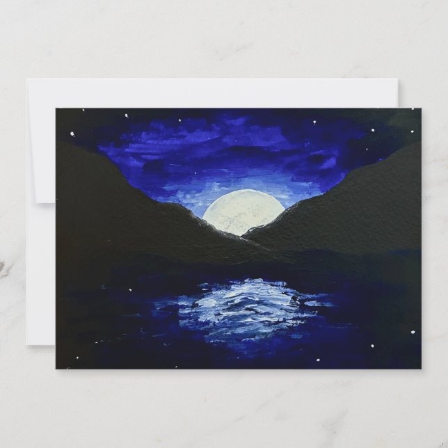 Moonrise Greeting Card Karte (Vorderseite)
