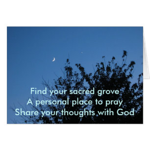 Moonrise-heilige Waldung