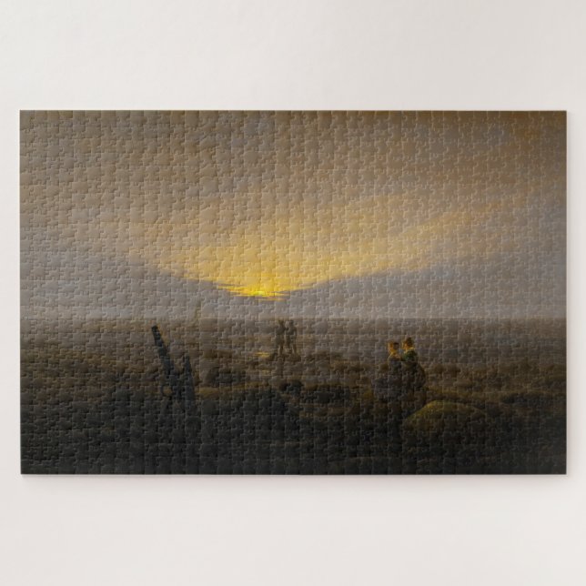 Moonrise Over Sea - Caspar David Friedrich (Horizontal)