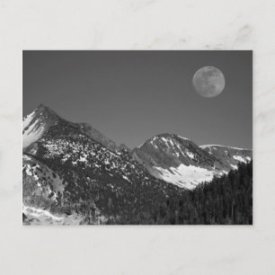Moonrise, Sierra-Nevada, Glacier Point Vista Postkarte