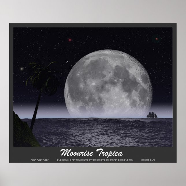 Moonrise Tropica Poster (Vorne)