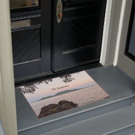 Moonrise über den San Juan Islands Doormat Fußmatte