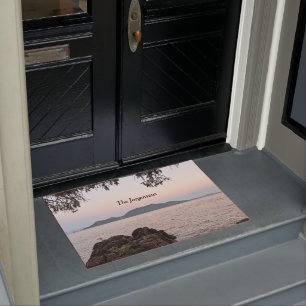 Moonrise über den San Juan Islands Doormat Fußmatte