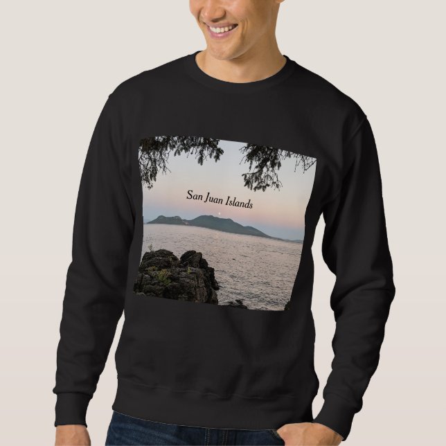 Moonrise über den San Juan Islands Sweatshirt (Vorderseite)