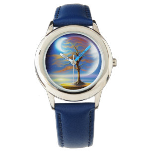 Moonscape bonsai armbanduhr