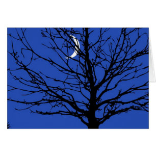 Moonscape in Kobalt Blau und Schwarz
