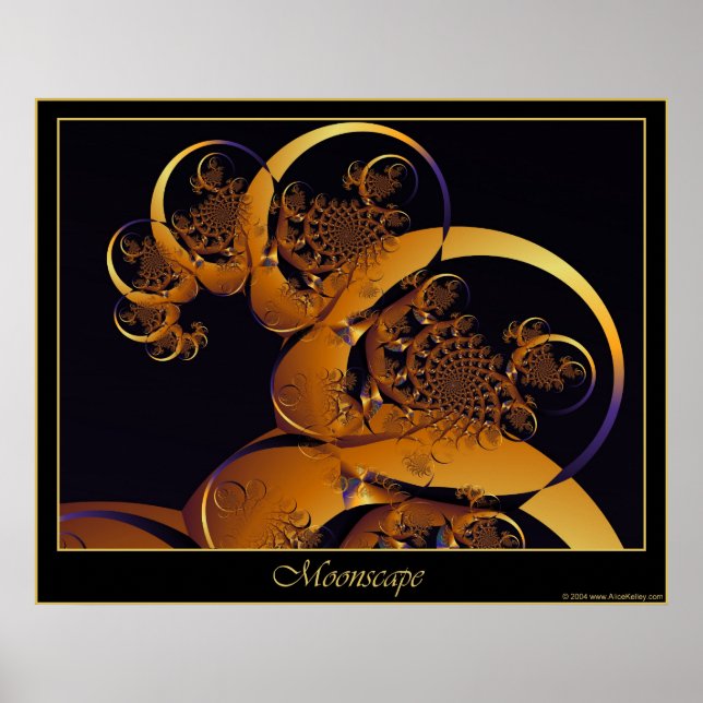 Moonscape-Poster Poster (Vorne)