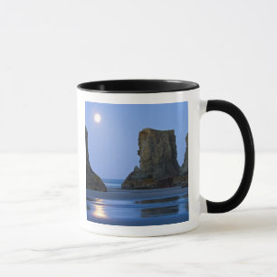 Moonset, Bandon Beach, Oregon. Tasse