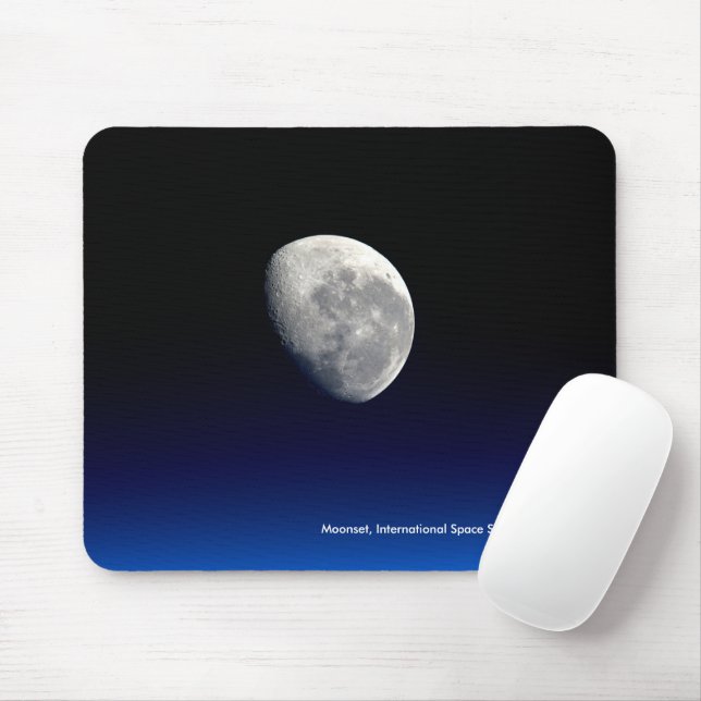 Moonset, International Space Station, 2016 Mousepad (Mit Mouse)