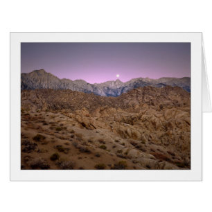 "Moonset sur Mt. Whitney "