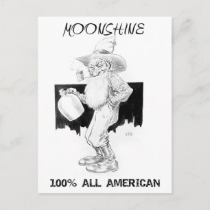 Moonshine - 100% amerikanisch! postkarte