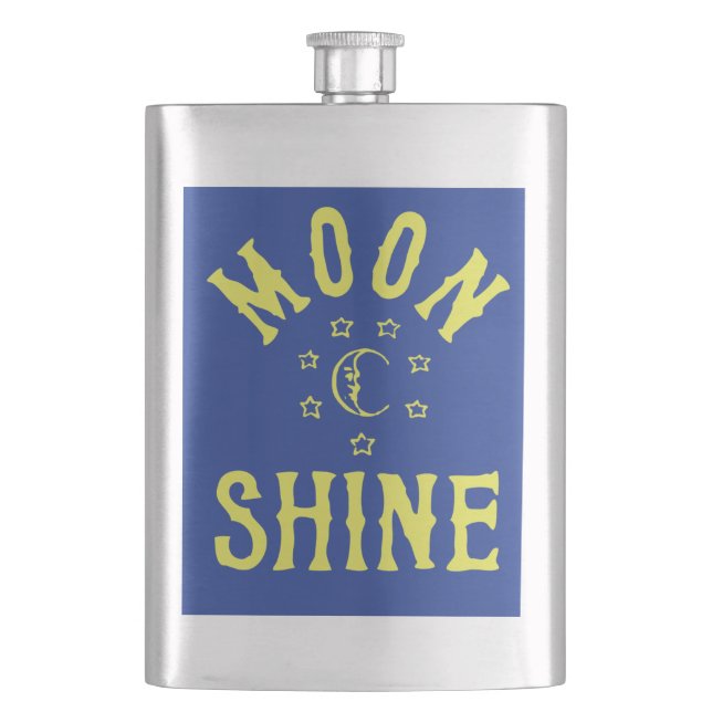 MOONSHINE-Flasche Lustig Flachmann (Vorderseite)