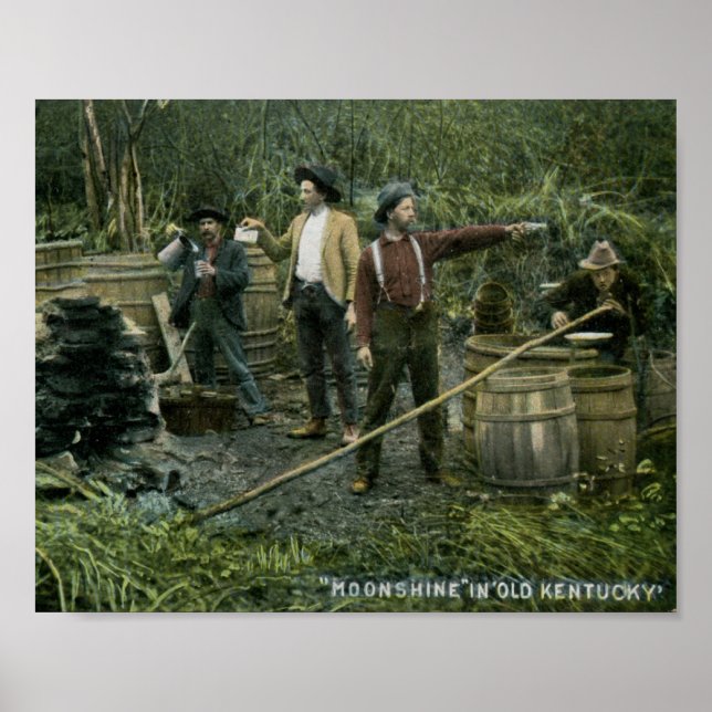 Moonshine noch in Old Kentucky 1908 Vintag Poster (Vorne)