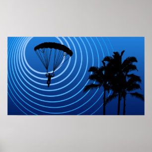 moonshine skydiving poster