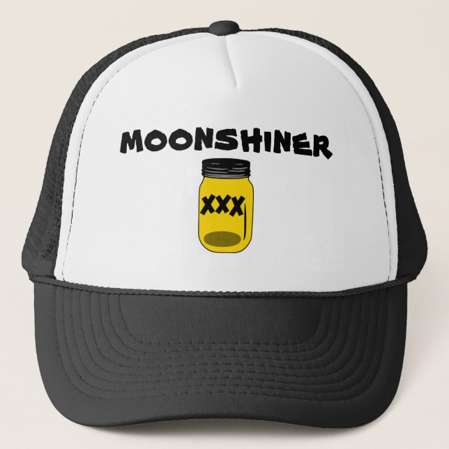 Moonshiner-Fernlastfahrer-Hut Truckerkappe (Vorderseite)