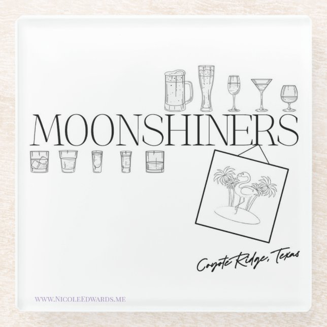 Moonshiners Glass Untersetzer (Vorderseite)