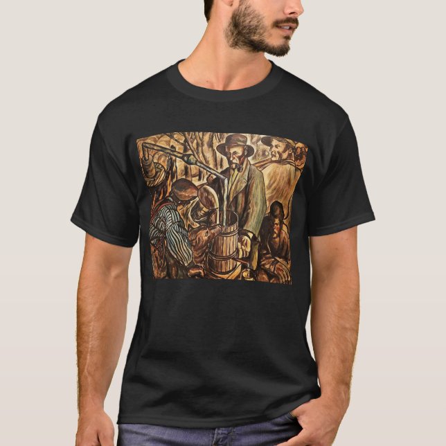 Moonshiners machen weißen Blitz Whiskey Liquor T-Shirt (Vorderseite)