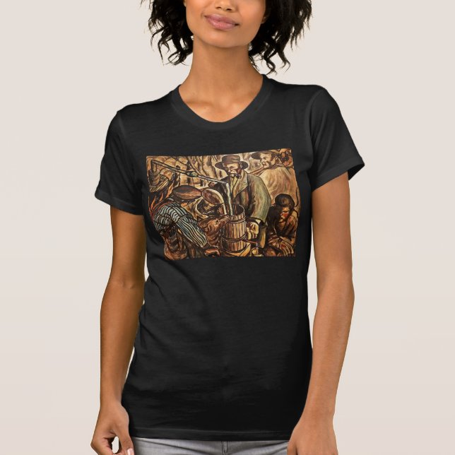 Moonshiners machen weißen Blitz Whiskey Liquor T-Shirt (Vorderseite)