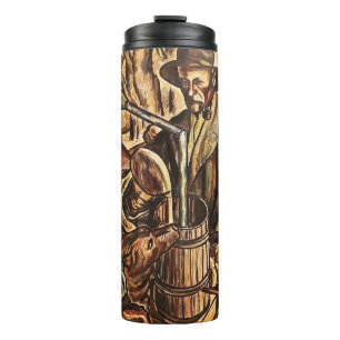Moonshiners machen weißen Blitz Whiskey Liquor Thermosbecher