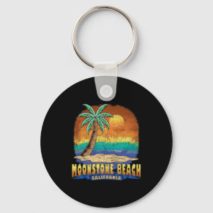 Moonstone Beach California Vintag beängstigend Sou Schlüsselanhänger