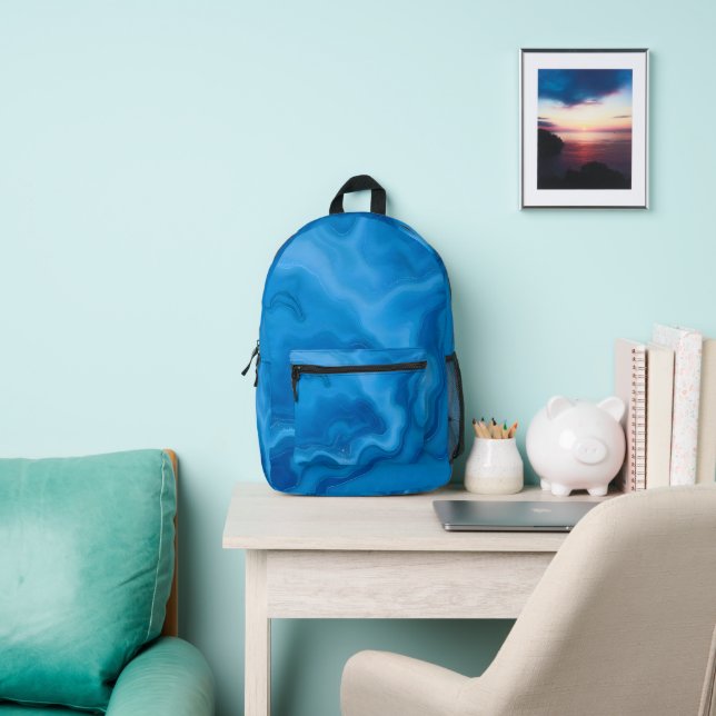 Moonstone Blue Bedruckter Rucksack (InSitu)