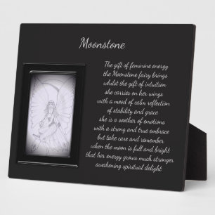 Moonstone Crystal Fairy Fotoplatte