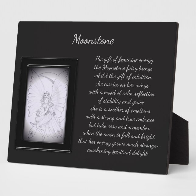 Moonstone Crystal Fairy Fotoplatte (Seite)