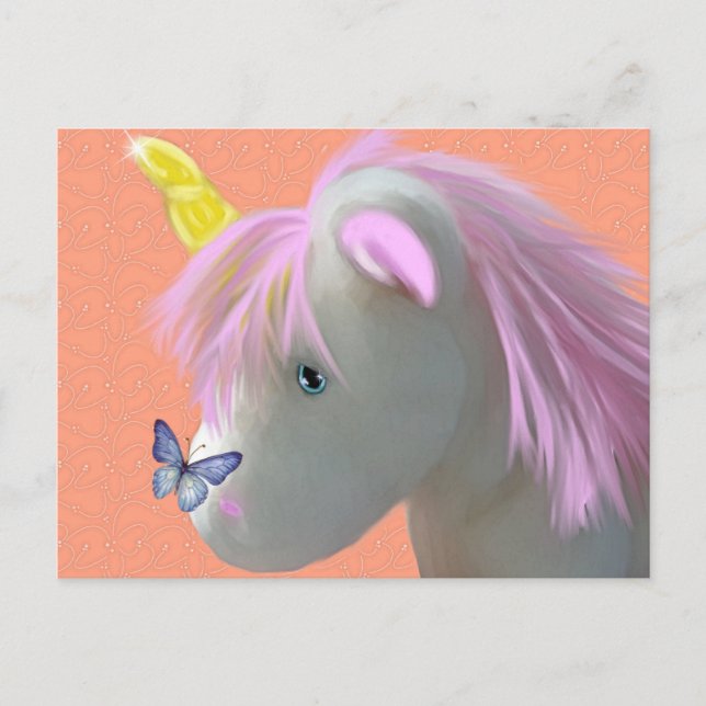 Moonstone, das Einhorn Postkarte (Vorderseite)