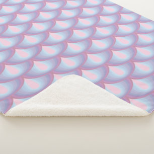 Moonstone Scales Sherpa Blanket Sherpadecke