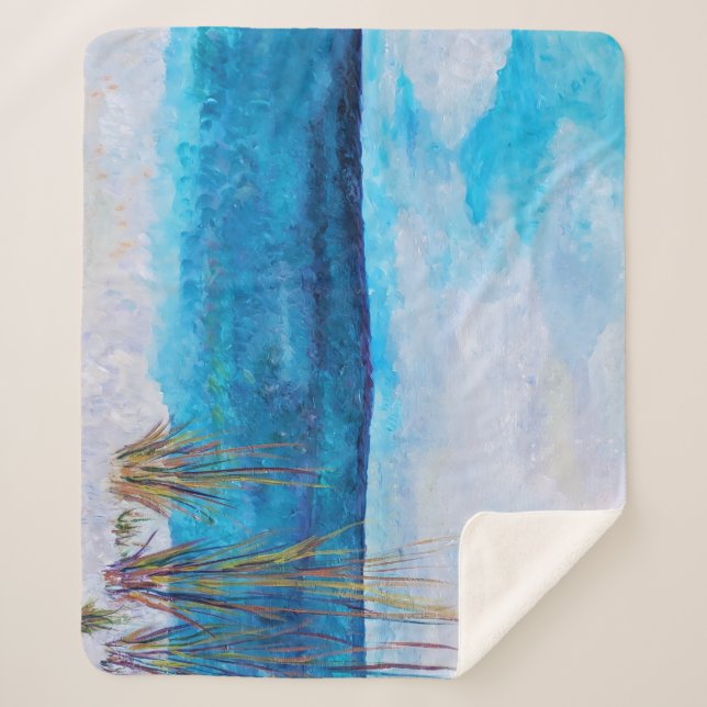 Moonstudio - St. Andrew's Beach Sherpa Blanket Sherpadecke (Vorderseite)