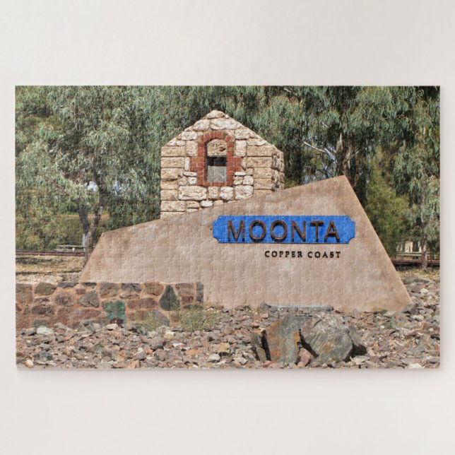 Moonta, Südaustralien, Stadtzeichen (Horizontal)