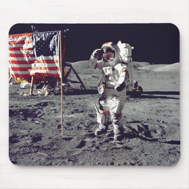 Moonwalk Apollo 17 Mousepad (Vorne)