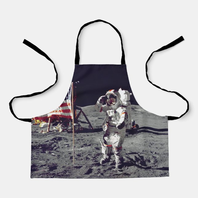 Moonwalk Apollo 17 Schürze (Vorderseite)
