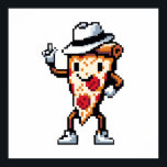 Moonwalk Pizza - Legendärer Pop Slice Art Poster<br><div class="desc">Treten Sie ein in eine Welt, in der Pop-Ikonen und Pizza in der "Moonwalk Pizza - Legendary Pop Slice Art" kollidieren. Dieses einzigartige Design bringt ein Pizzaschnitt mit einem unverwechselbaren Pop-Flair zum Leben, der mit einer stilvollen Fedora geschmückt ist und den berühmten Mondwandertanz zeigt. Dieses Design eignet sich sowohl für...</div>