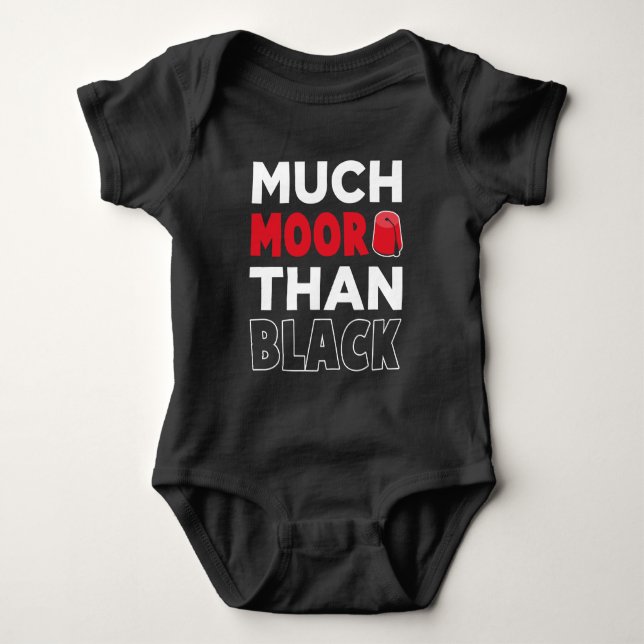 Moor American African Much Moor als Black Baby Strampler (Vorderseite)