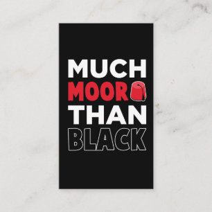 Moor American African Much Moor als Black Visitenkarte