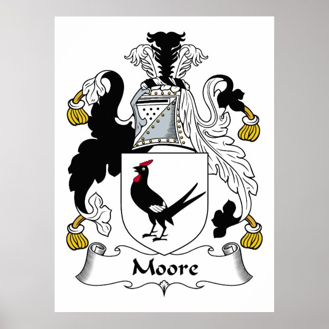 Moore Familienwappen Poster (Vorne)