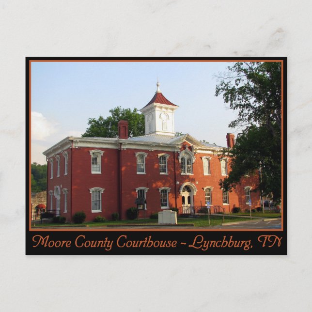 Moore Landkreis Courthouse - Lynchburg, TN Postkarte (Vorderseite)