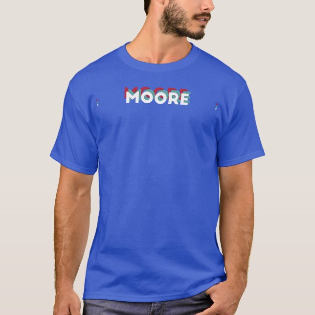 Moore Name Funny Name Moore 80s theme T-Shirt (Vorderseite)