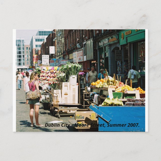 Moore Street Dublin City, Irlande Carte postale de (Devant)