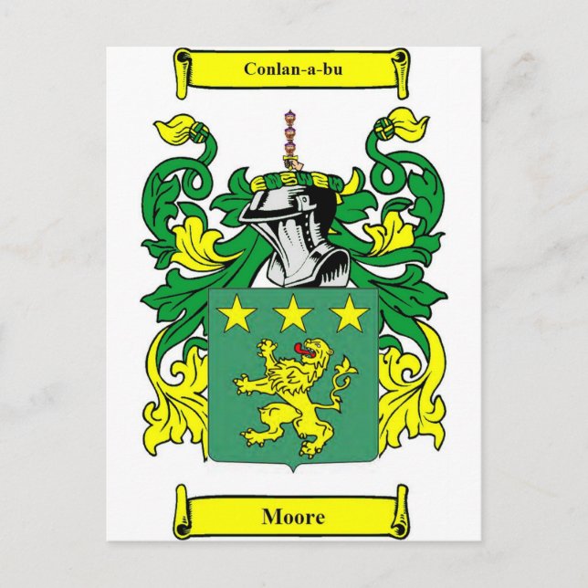 Moore-Wappen Postkarte (Vorderseite)