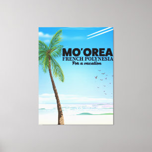 Mo'orea Französisch-Polynesien Leinwanddruck