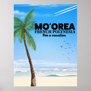Mo'orea Französisch-Polynesien Poster