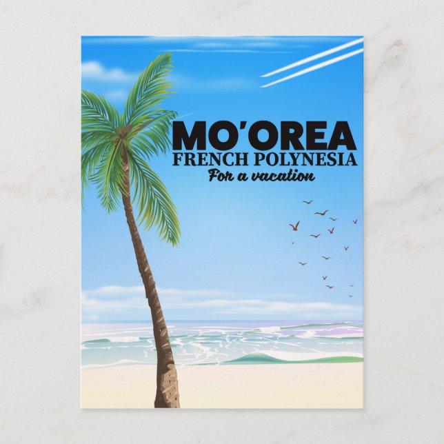 Mo'orea Französisch-Polynesien Postkarte (Vorderseite)