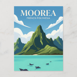 Moorea-Lagune Französisch-Polynesien Postkarte