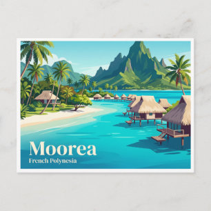 Moorea-Lagune Maharepa Französisch-Polynesien Postkarte