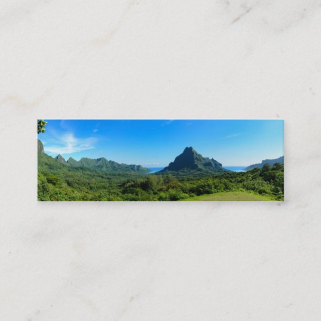 Moorea Panorama-Visitenkarte Mini Visitenkarte (Vorderseite)