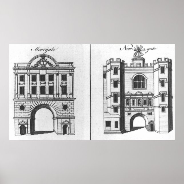 Moorgate und Newgate Poster (Vorne)
