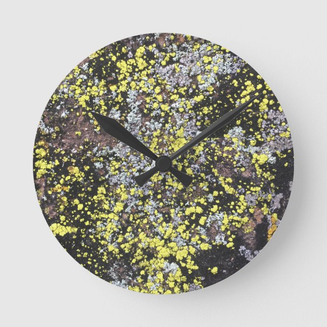 Moos #5 runde wanduhr (Vorderseite)