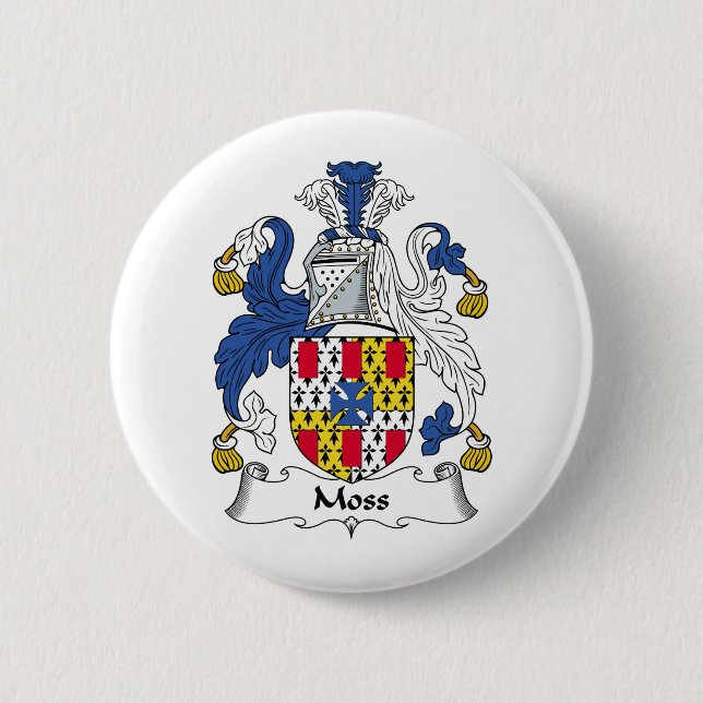 Moos-Familienwappen Button (Vorderseite)